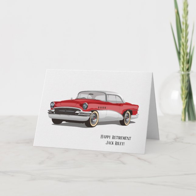 Klassisk Buick-bil för pension Kort (Framsida)
