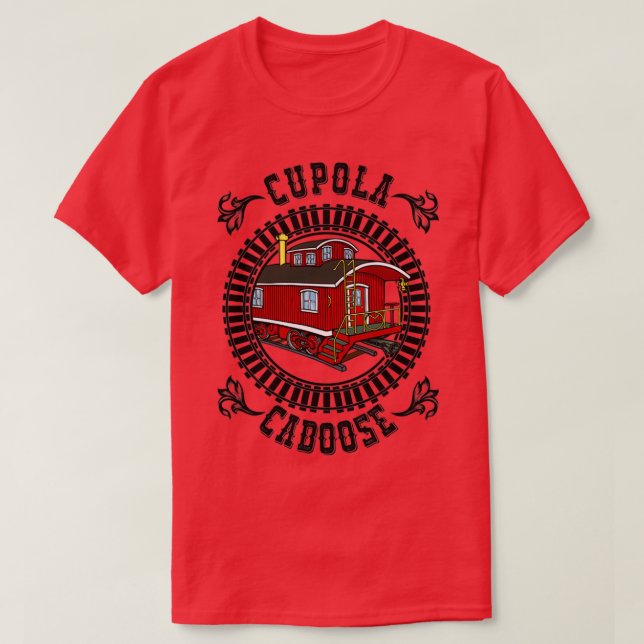 klassisk caboose av trä t shirt (Design framsida)