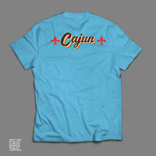 Klassisk Cajun Fleur-de-lis Retro Throwback Vintag T Shirt