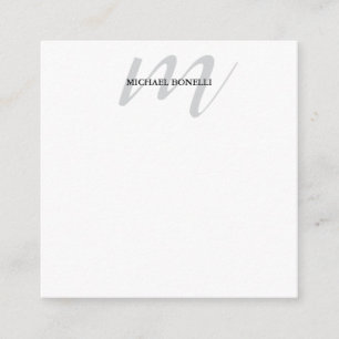 Klassisk calligraphy monogram-professionell tilläggskort