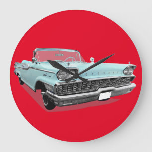 KLASSISK CAR PULVER BLÅSKLOCK STOR KLOCKA