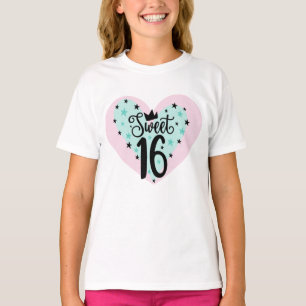 Klassisk charm! Söt 16-årspresent T Shirt