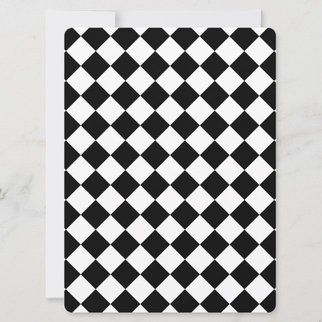 Klassisk Checkers för svart och vitt (Framsida)