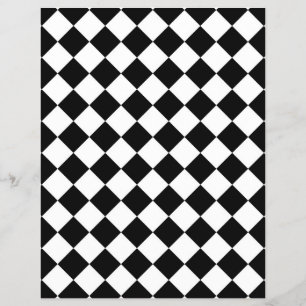 Klassisk Checkers för svart och vitt Reklamblad