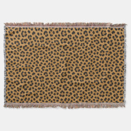 Klassisk Cheetahtryck Kastfilt Filt