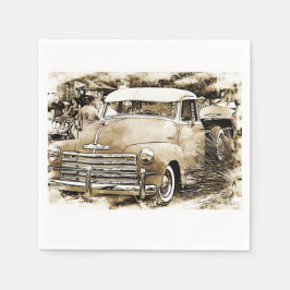 Klassisk Chevy Chevrolet Lastbil Pappersservett