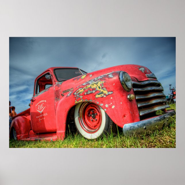 Klassisk Chevy Pickup Poster (Framsidan)