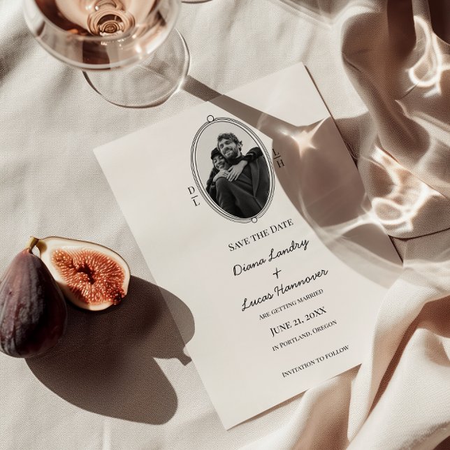 Klassisk Chic Bröllop spara datum Spara Datumet (Skapare uppladdad)