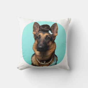 Klassisk Chic Frukostaffisch Tysk Schäferhund Kons Kudde