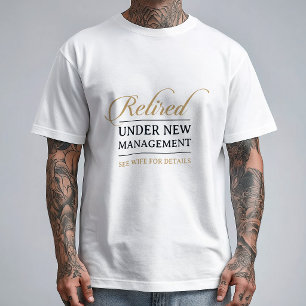 Klassisk Chic Kalligrafi Guld Pensionerad  T Shirt