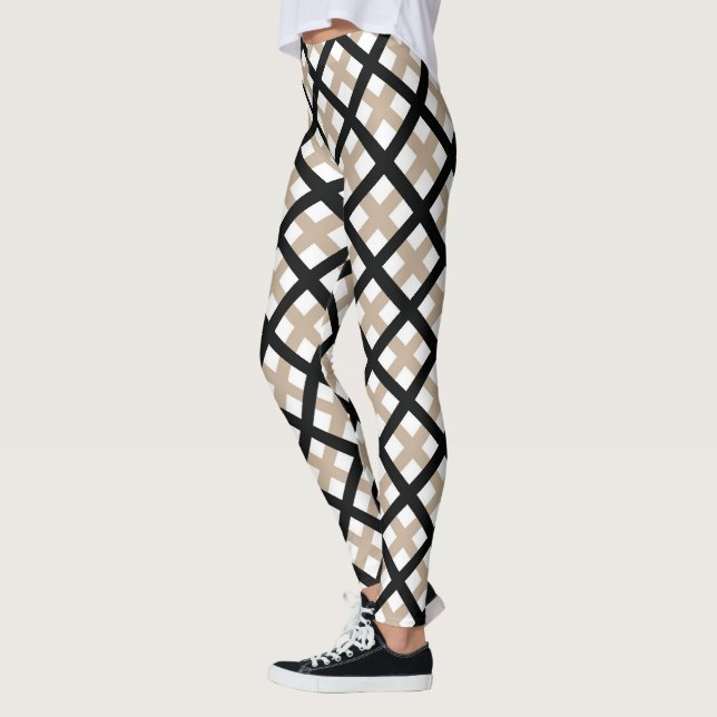 Klassisk Chic Neoplaid Leggings (Vänster)