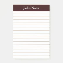 Klassisk choklad brun Personlig