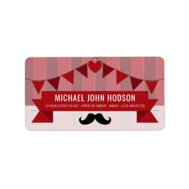 Klassisk cirkus Poster barns Födelsedagsfest Adressetikett