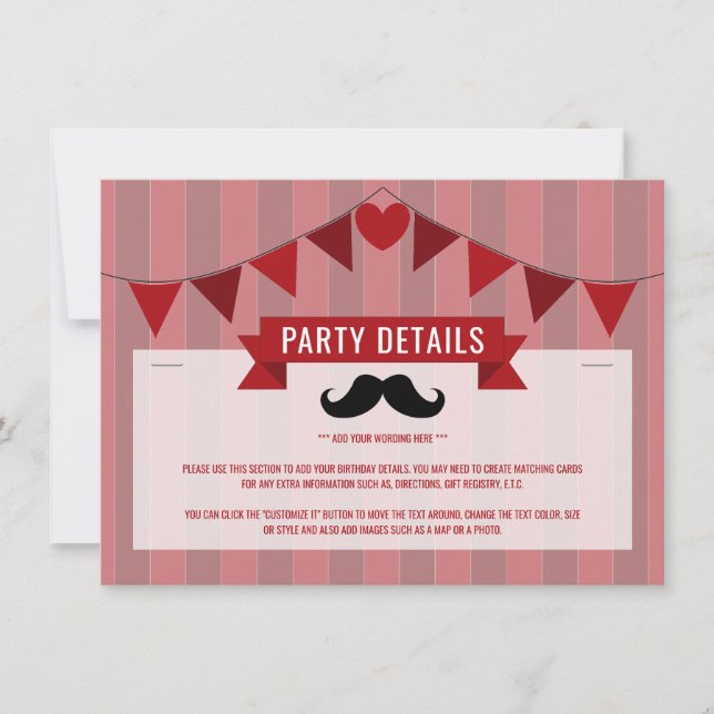 Klassisk cirkus Poster information om barns födels (Framsida)