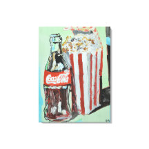 Klassisk Cola & Popcorn Film Snabbmat Stilleben