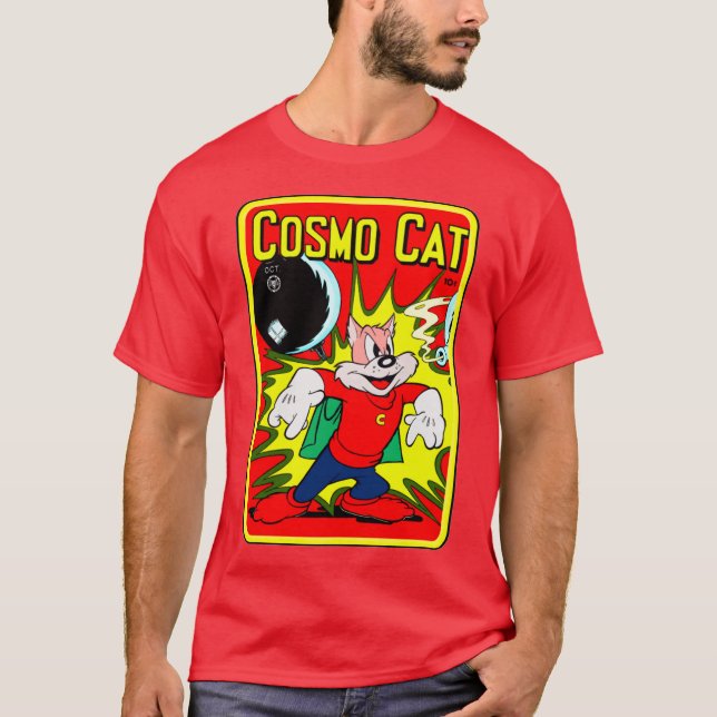 Klassisk Cosmo Cat T-Shirt från 1940 (Framsida)