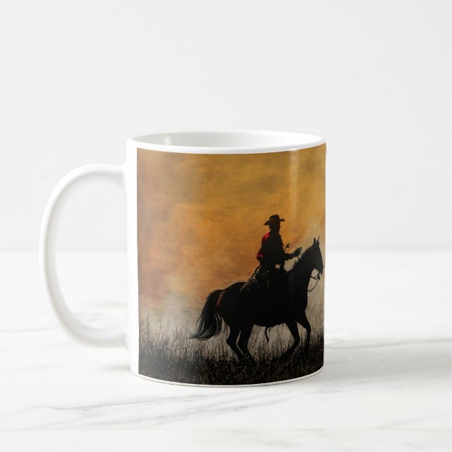 Klassisk Cowboy och Häst Mugg (Vänster)