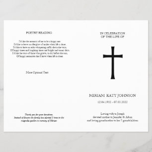Klassisk Cross, elegant hopfällbar minnesflygare Reklamblad