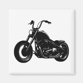 Klassisk cruisermotorcykeldesign magnet