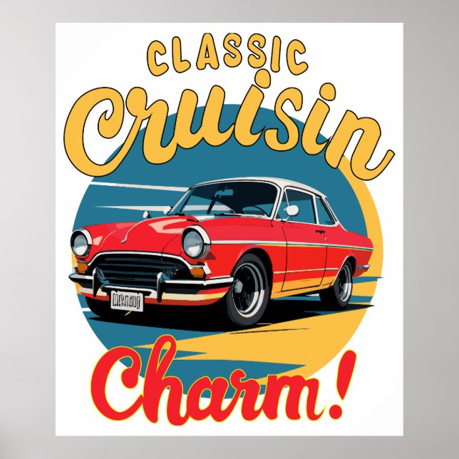 Klassisk Cruisin's Charm! Poster (Framsidan)