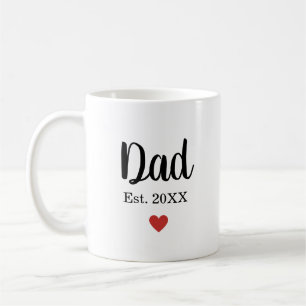 Klassisk Cute Pappa, skapad år för hjärtmodern Kaffemugg