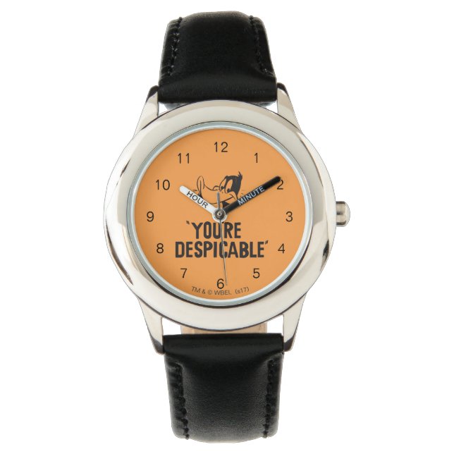 Klassisk DAFFY ANKA™ "Du är förkastlig" Armbandsur (Framsida)