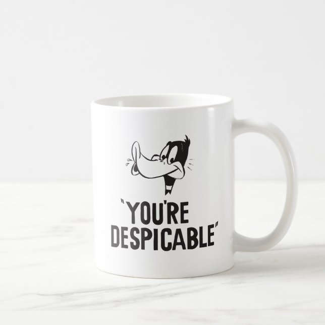 Klassisk DAFFY DUCK™ "Du är förfärlig" Kaffemugg (Höger)
