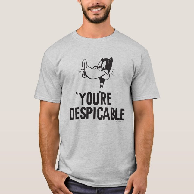Klassisk DAFFY DUCK™ "Du är förkastlig" T-shirt (Framsida)