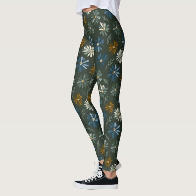 Klassisk Daisy Sparkle Apparel Fitness Leggings (Vänster)