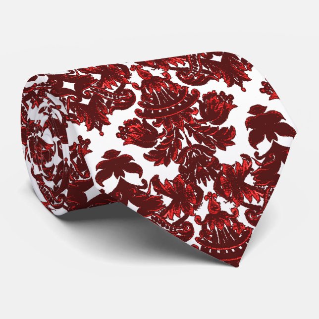 Klassisk Damask Red Slips (Rullad)
