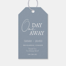 Klassisk dammblått en dag daglig repetitionsmiddag presentetikett