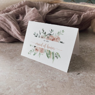 Klassisk dammig rosa ros blomster bröllopsparty  tack kort