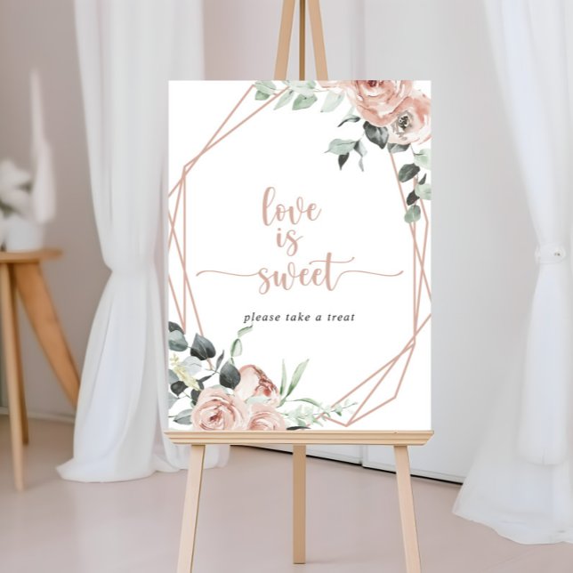 Klassisk dammig rosa ros blomster kärlek är sött t poster (Skapare uppladdad)