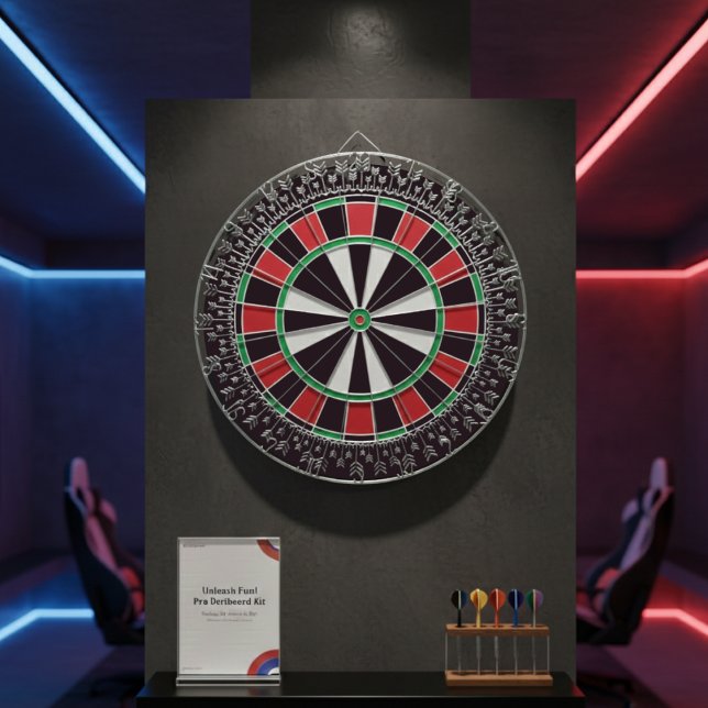 Klassisk Darttavla Pil Mönster Spel Design (Skapare uppladdad)