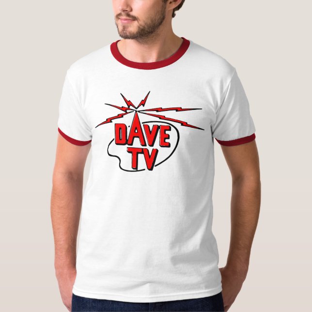 Klassisk Dave TV T-shirt (Framsida)