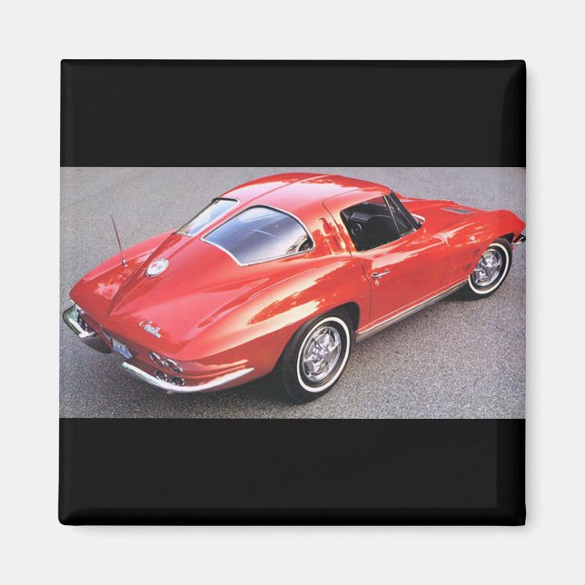 Klassisk delfönstervagn magnet (Framsidan)