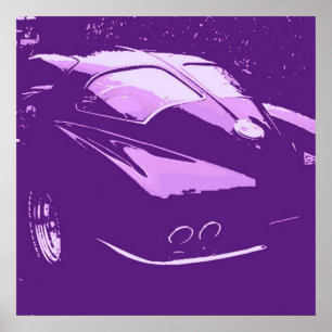 Klassisk delfönstervagn poster