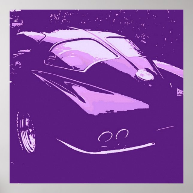 Klassisk delfönstervagn poster (Framsidan)