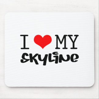 Klassisk design för "I Kärlek My Skyline" Musmatta