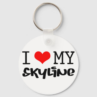 Klassisk design "I Kärlek My Skyline" Nyckelring