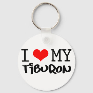 Klassisk design "I Kärlek My Tiburon" Nyckelring