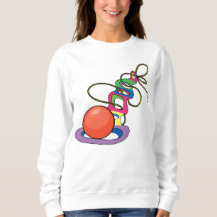Klassisk design# Kvinnors vanliga sötskjorta T-shirt