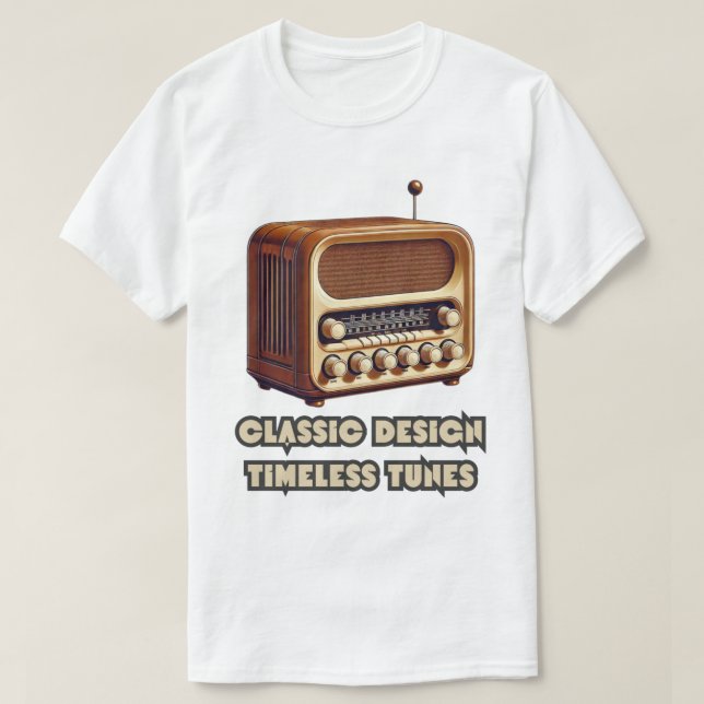 Klassisk design, tidslösa Tunes. Retro-radio T Shirt (Design framsida)