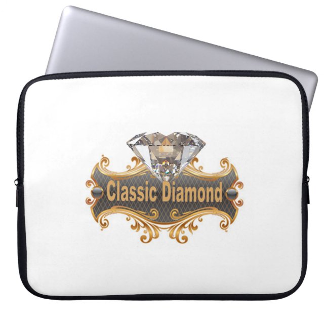 Klassisk Diamant Laptop Fodral (Framsidan)