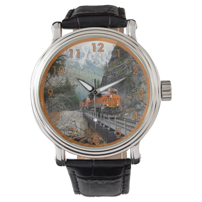 Klassisk dieselmotor Tåg Armbandsur (Framsida)