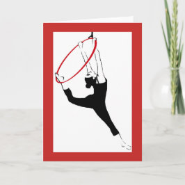 Klassisk dos i Ring i rött- och svartkort Kort