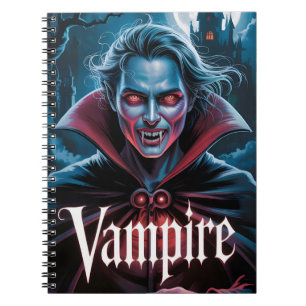 Klassisk Dracula-stil Vampyrfilmsposter Anteckningsbok