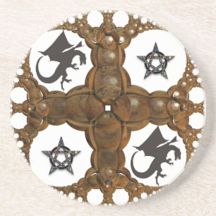 Klassisk Dragon star Sandstone-Underlägg Underlägg