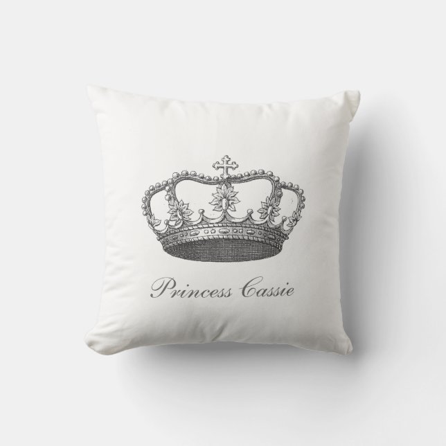 Klassisk Drottning Krona Kudde (Framsida)