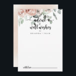 Klassisk Dusty Rosa ros Bröllop well Önskemål Rådkort<br><div class="desc">Detta klassiska avrådningskort för dammiga rosa ros bröllop i önskemål är perfekt för ett rustiskt bröllop. Konstruktionen har elegant vattenfärgsdamm i rosa ros och grönt bladverk, väl sammansatt i vackra buketter. De här korten är perfekter för bröllop, möhippa, babydusch, studentfest och mycket mer. Anpassa korten med namn från bruden och...</div>
